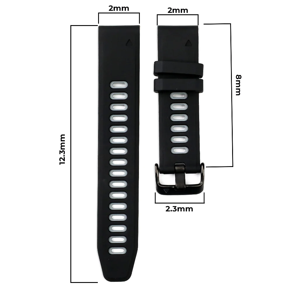 TECPHILE - 20mm Quickfit Watch Band for Garmin Fenix 6S/6S Pro - Image 3