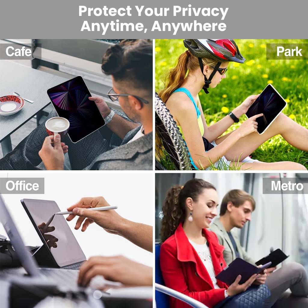 Anti Spy Privacy Tempered Glass Screen Protector for iPad Air 5th/4th & iPad Pro 11 - Image 3