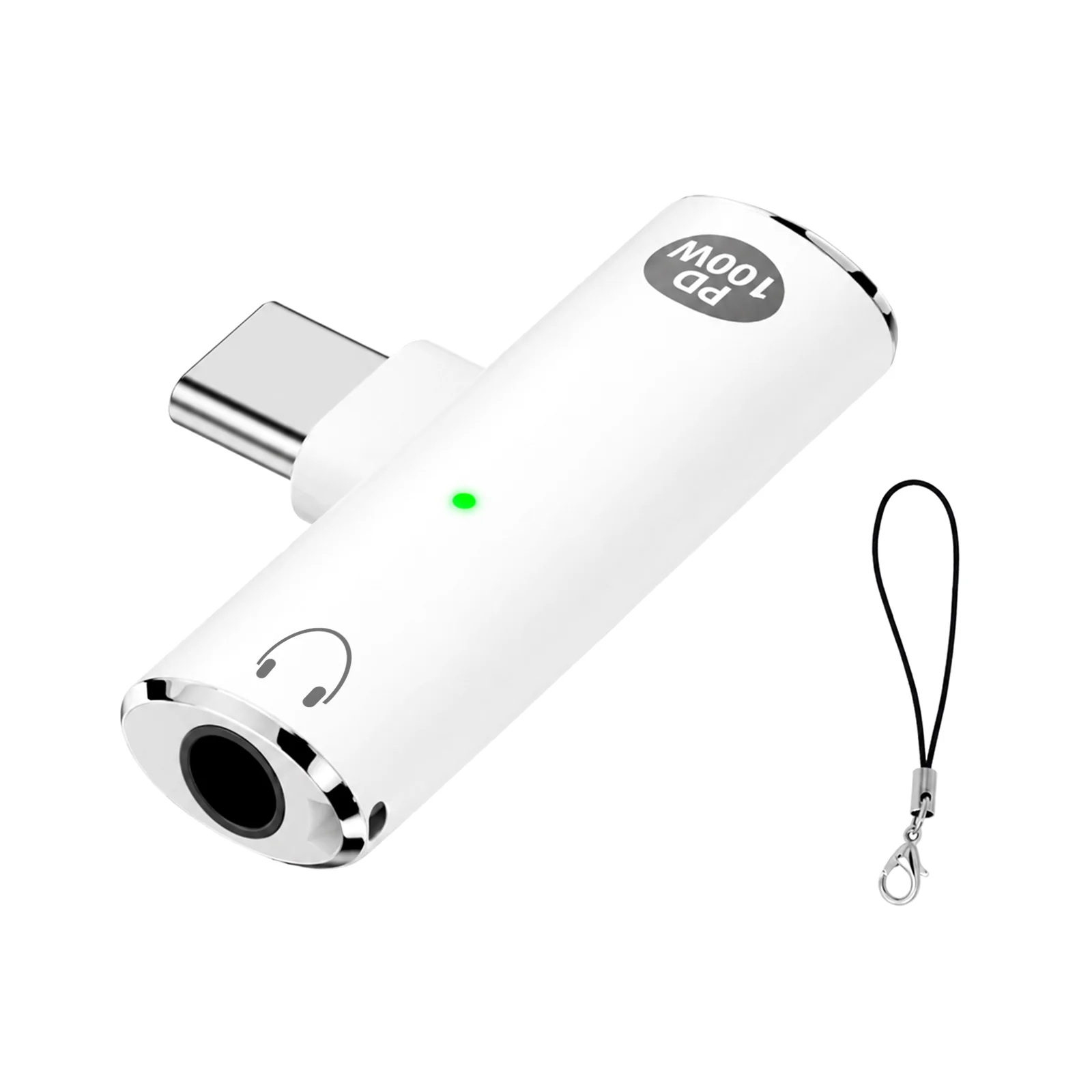 AUDIOCULAR – A14X 100W 2-In-1 Type C to Type-C/3.5mm Audio Adapter - Image 2