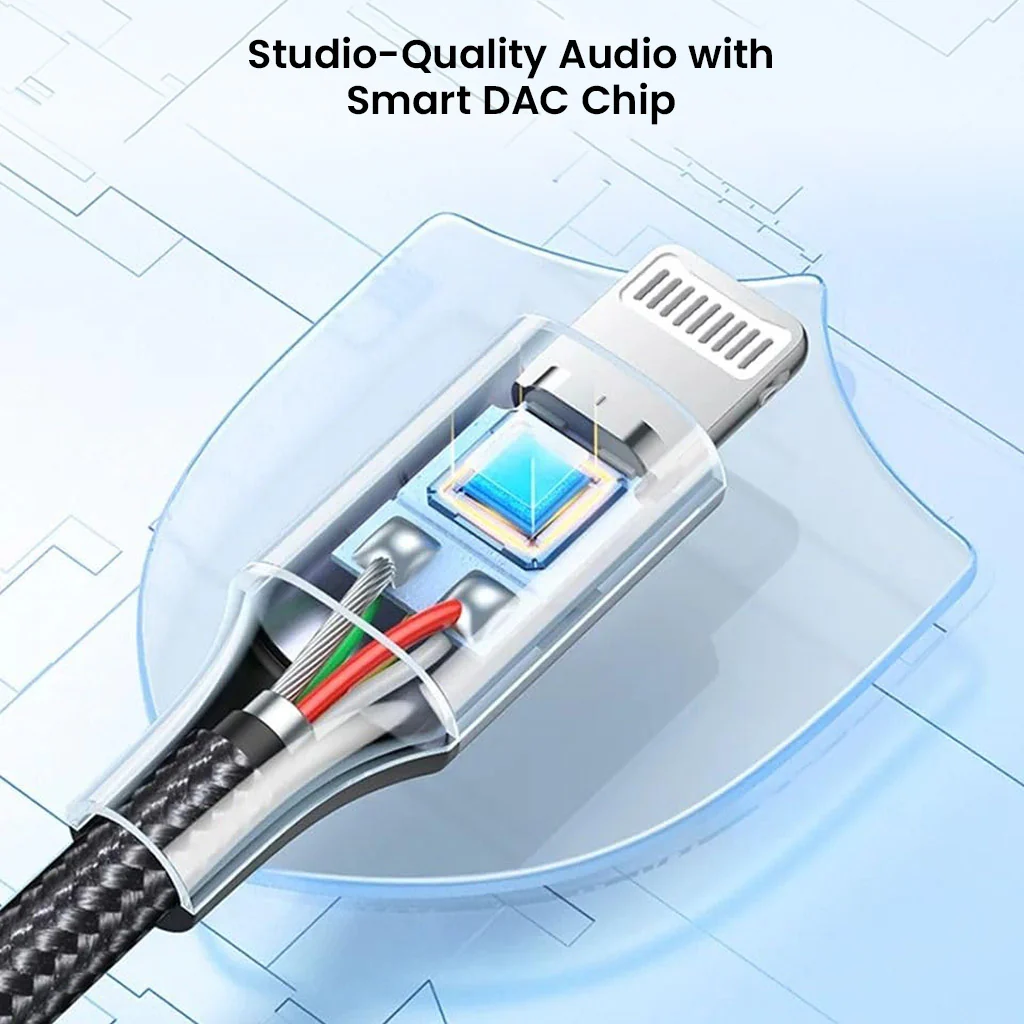 AUDIOCULAR - D16 Lightning to 3.5mm Portable DAC Dongle - Image 8