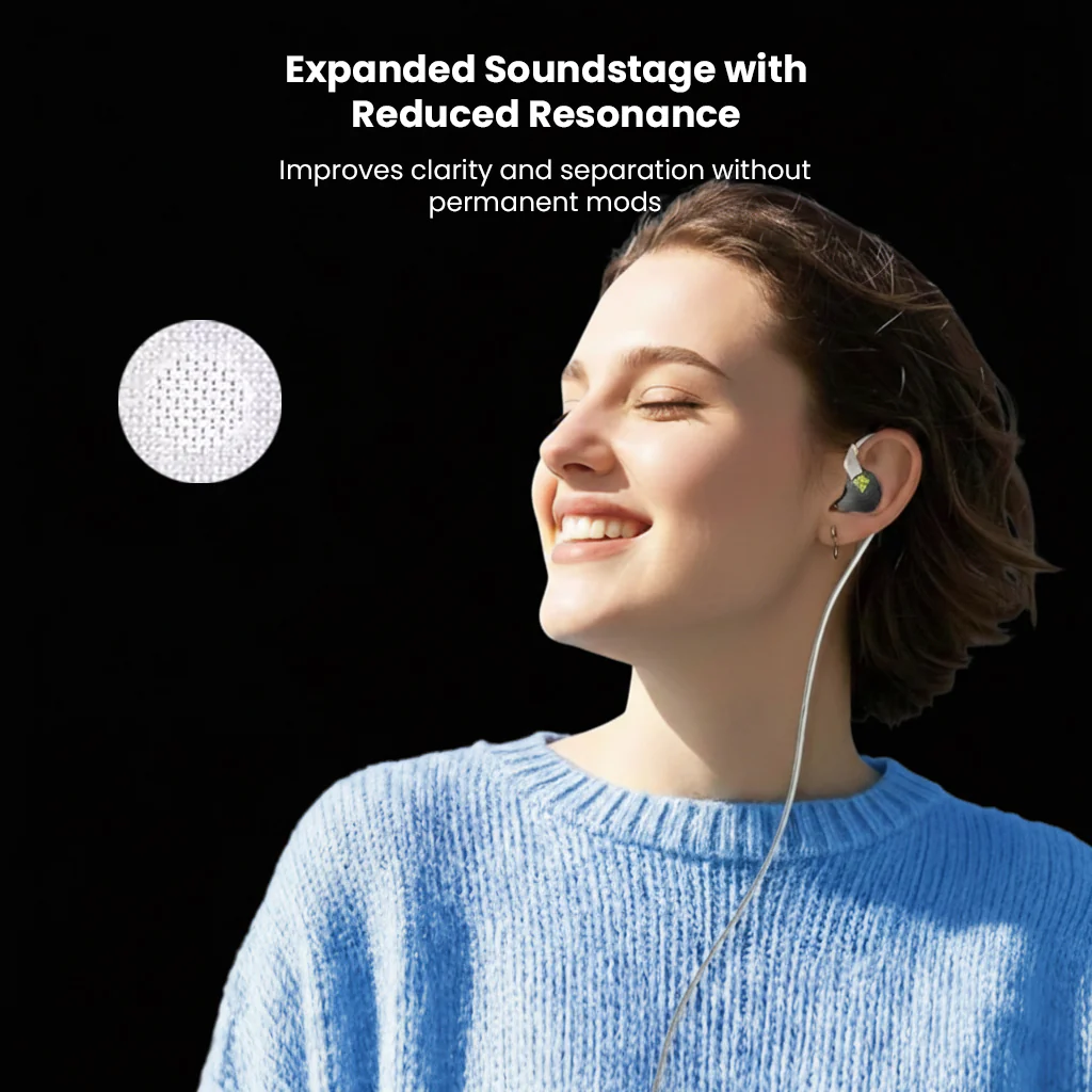 AUDIOCULAR - IEM Nozzle Filters Paper Acoustic Mesh (White / Black) - Image 13