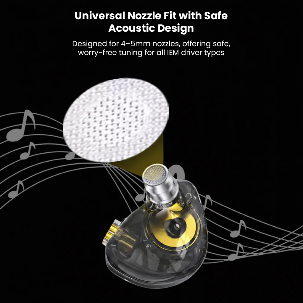 AUDIOCULAR - IEM Nozzle Filters Paper Acoustic Mesh (White / Black) - Image 14