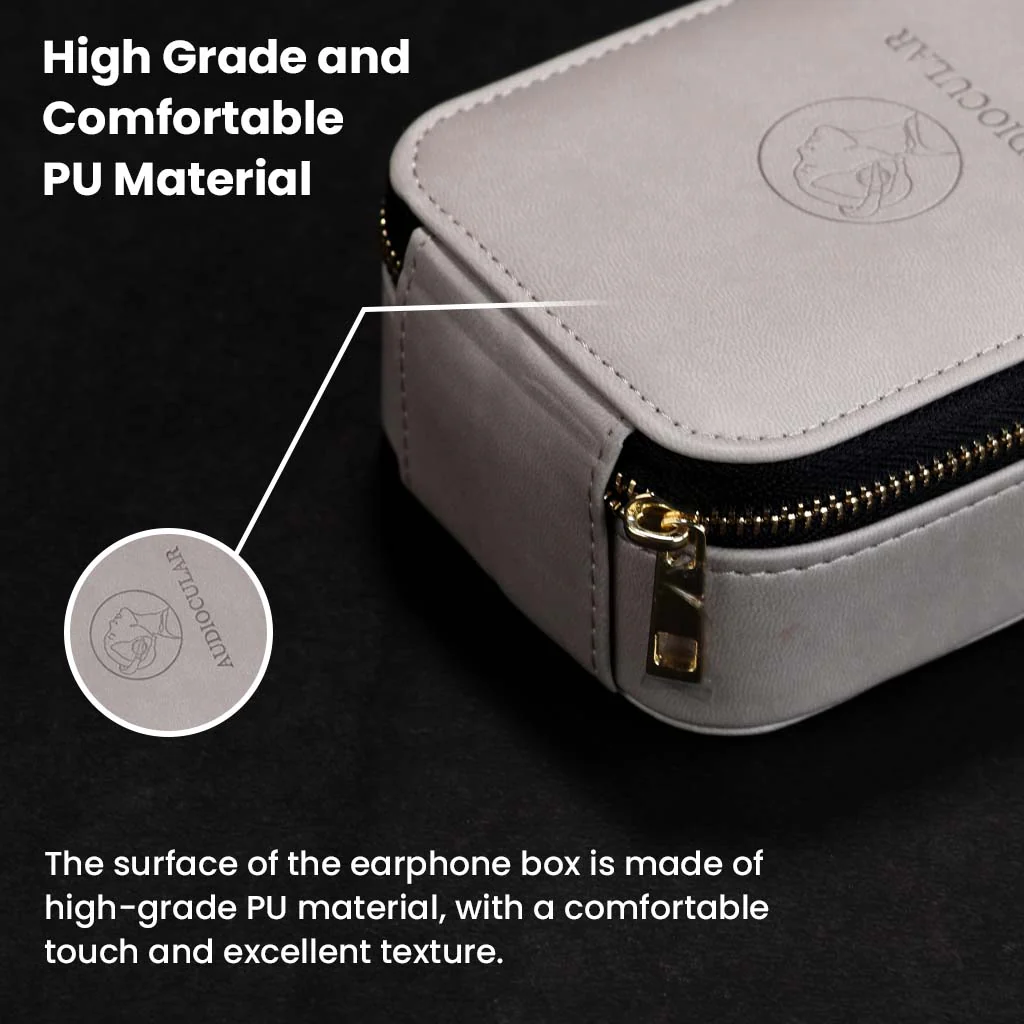 AUDIOCULAR LUXE Premium Storage Case For IEMs, Cables & Accessories - Image 5