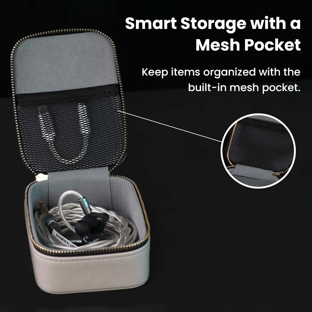 AUDIOCULAR LUXE Premium Storage Case For IEMs, Cables & Accessories - Image 8