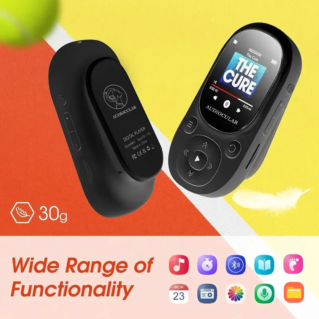 AUDIOCULAR - M11 Portable Mp3 Player with Clip Design - Image 3