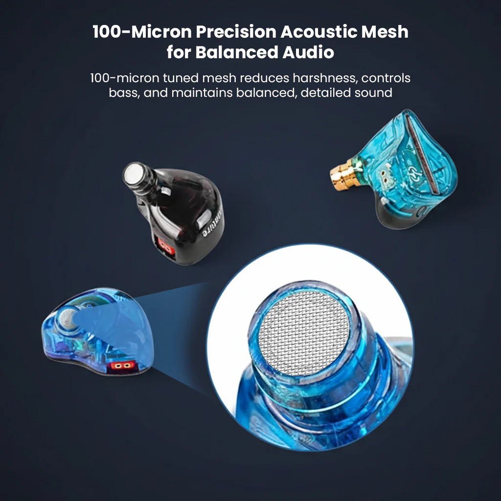 AUDIOCULAR - Nozzle Filters 100 Density For In Ear Monitor (Grey) - Image 5