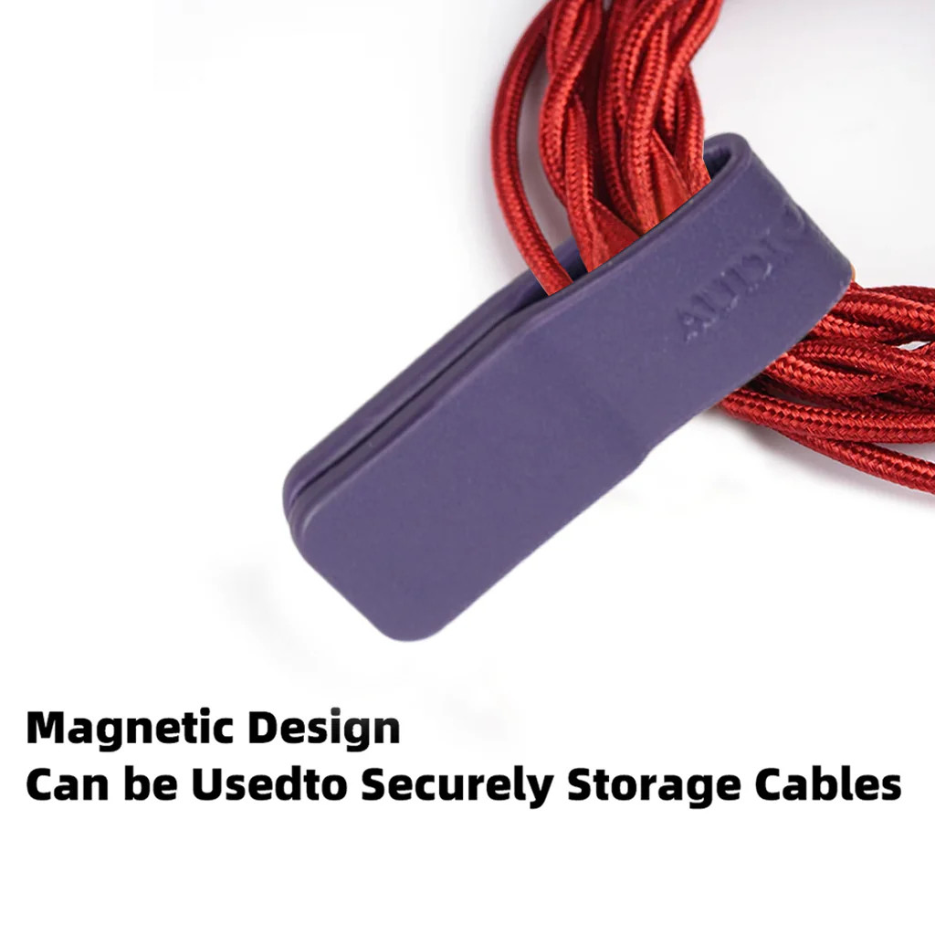 AUDIOCULAR - Pure Leather Magnetic Cable Tie Organizer - Image 13