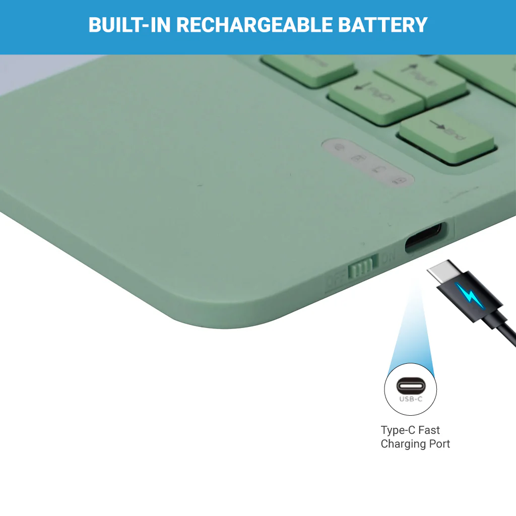TECPHILE - B102 Wireless Keyboard with Touchpad - Image 25