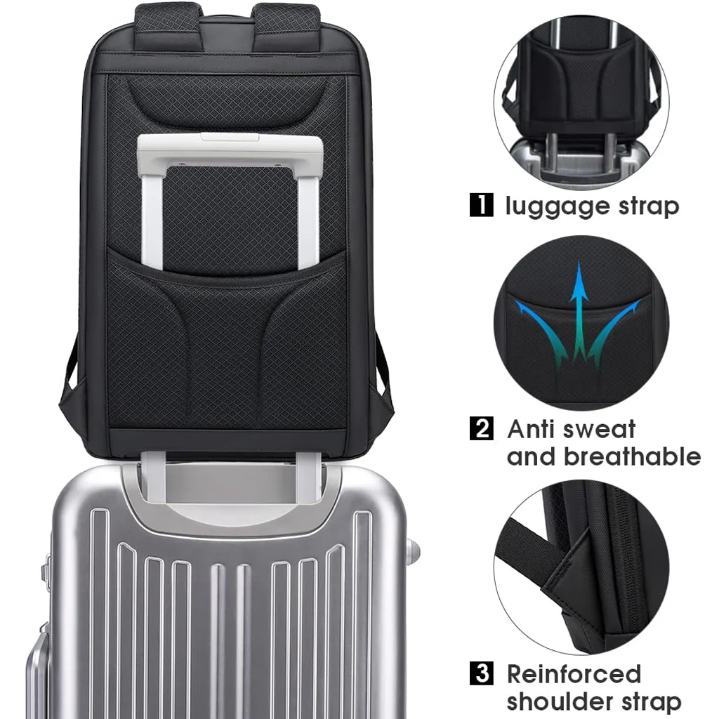 BANGE - 2517 23L Smart Travel Backpack with Charging Port - Image 5