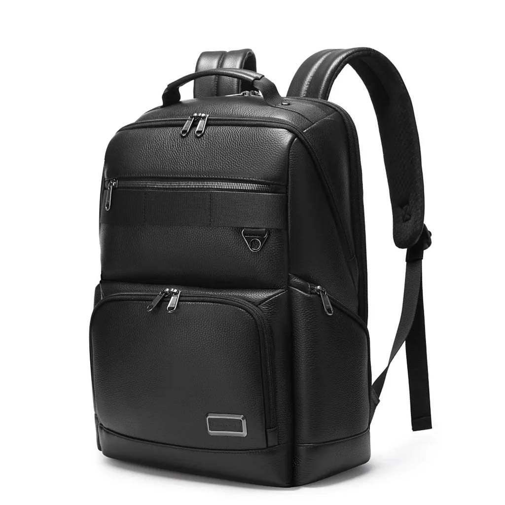 BANGE 6627 18L Genuine Leather Backpack Bag Fit for 15.6'' Laptop - Image 12