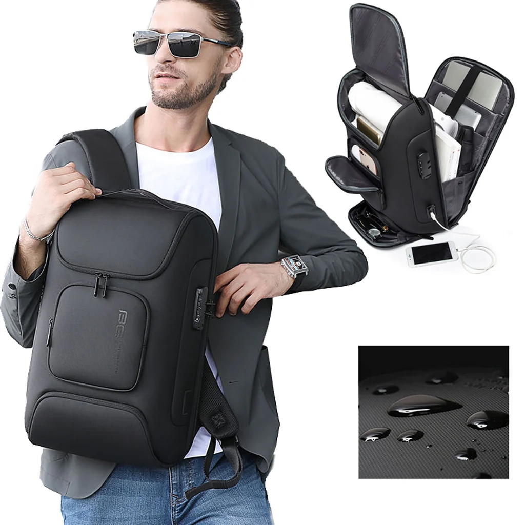 BANGE - 7216 Plus 35L Travel Backpack with Antitheft Lock & Charging Port - Image 6