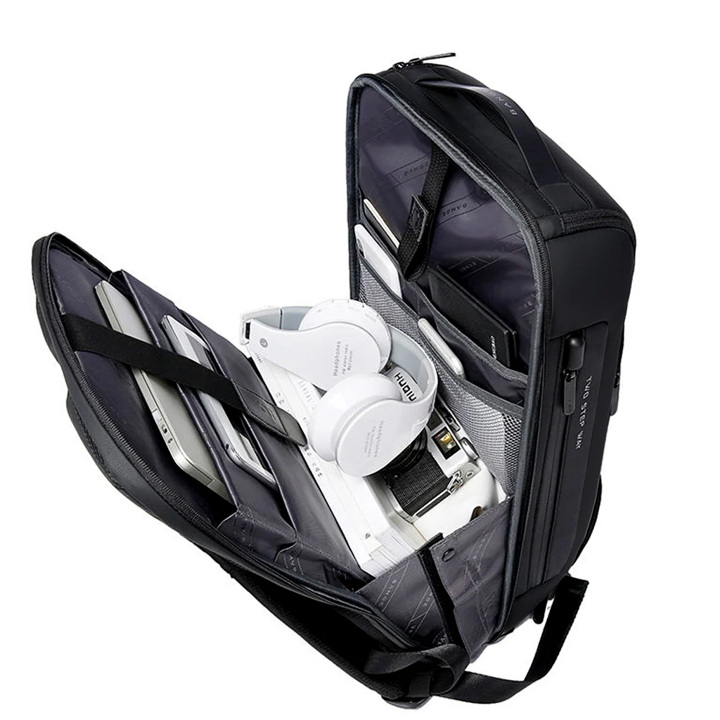 BANGE - 7216 Plus 35L Travel Backpack with Antitheft Lock & Charging Port - Image 7