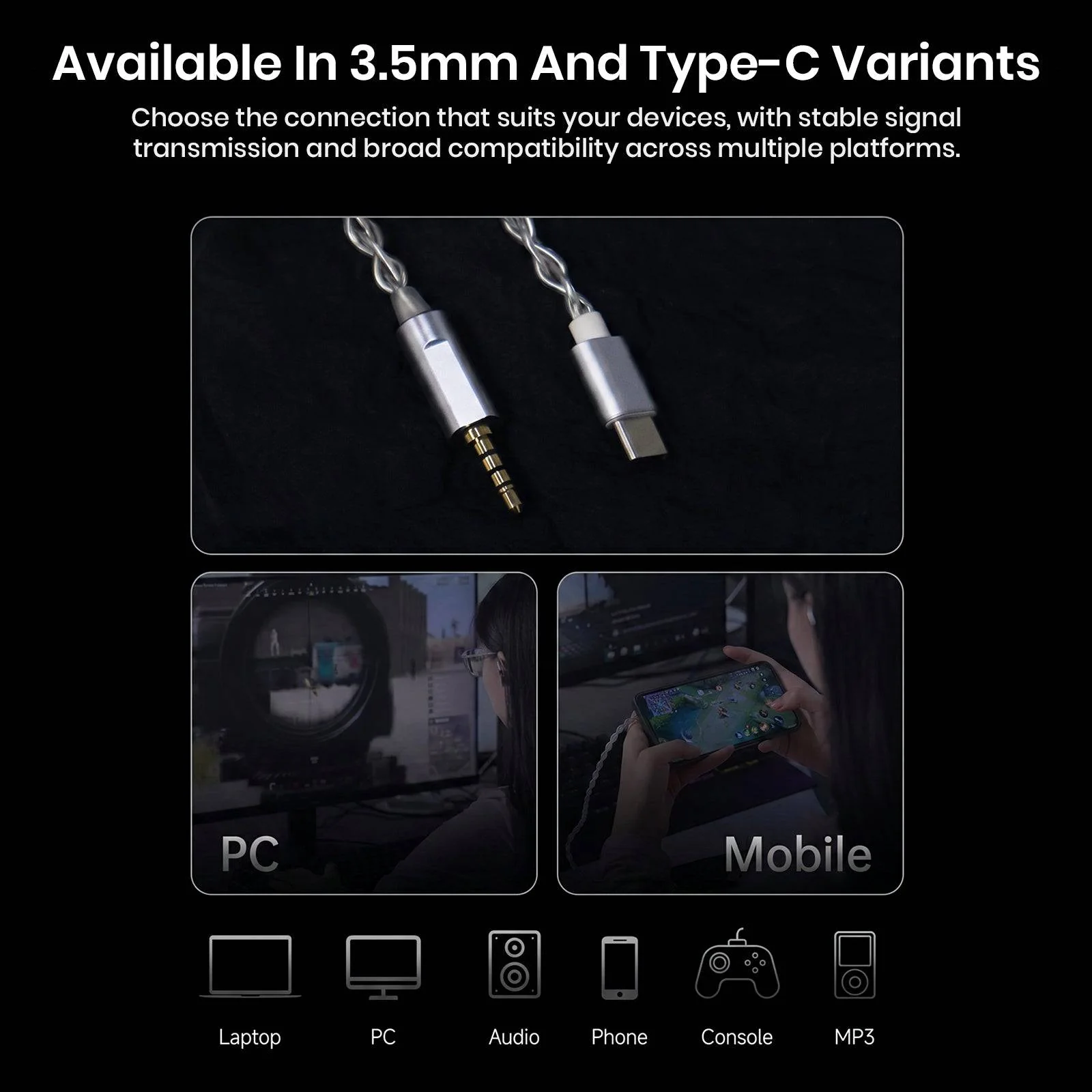 CCA - C2 Silver Plated OFC Upgrade Cable for IEM - Image 4