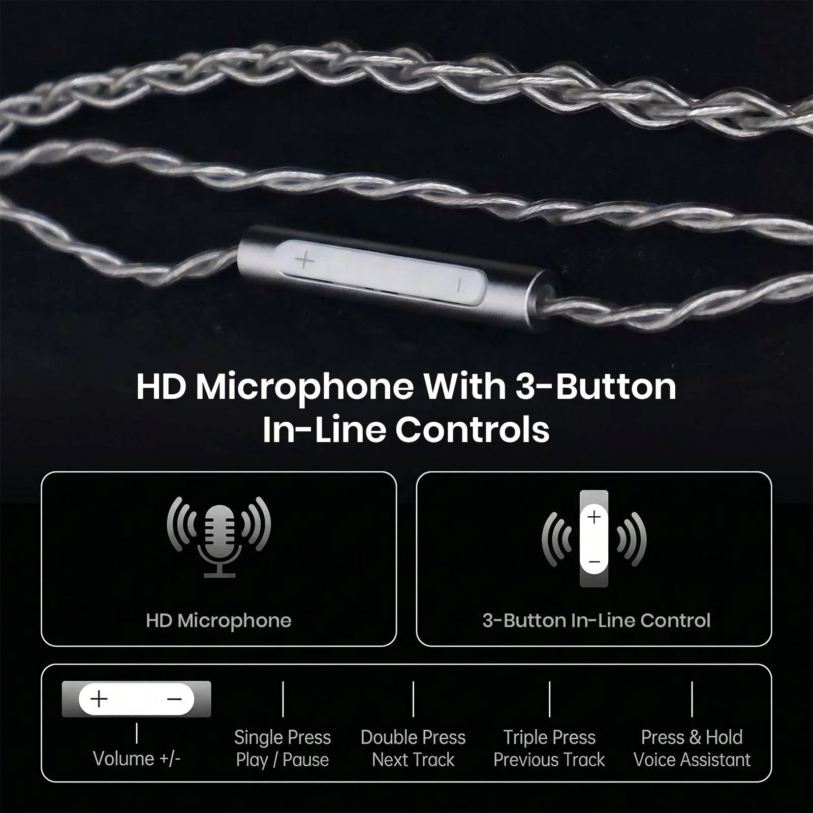 CCA - C2 Silver Plated OFC Upgrade Cable for IEM - Image 6