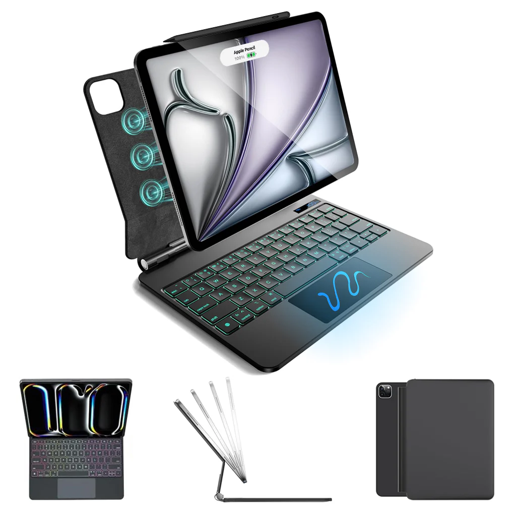 CD11 Keyboard Case for iPad Pro 11” M5 & iPad Air 10.9” (4th/5th Gen, M2/M3)