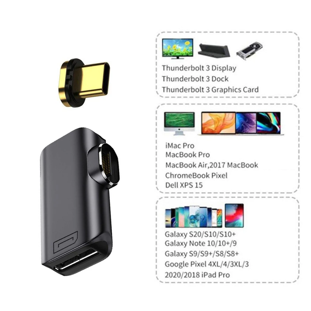 TECPHILE 8K UHD Magnetic Type C to DP Converter Adapter - Image 3