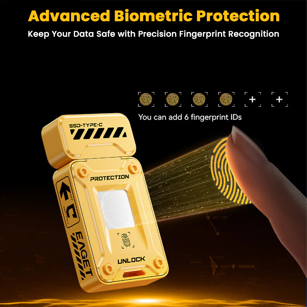 EAGET - FU80 Fingerprint Lock SSD Flash Drive - Image 5