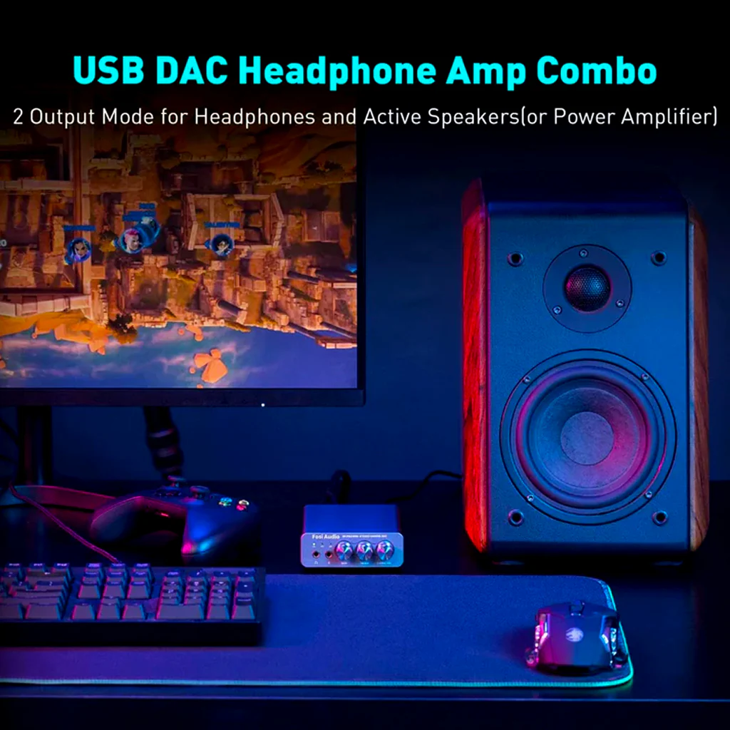 Fosi Audio - K5 Pro Gaming DAC & Headphone Amplifier - Image 2