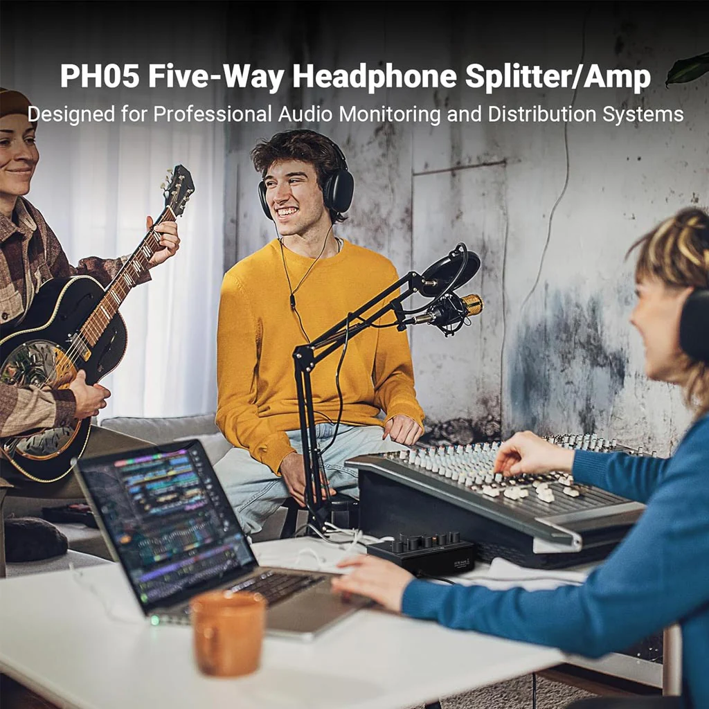 Fosi Audio PH05 HiFi Headphone Splitter / Amplifier - Image 5