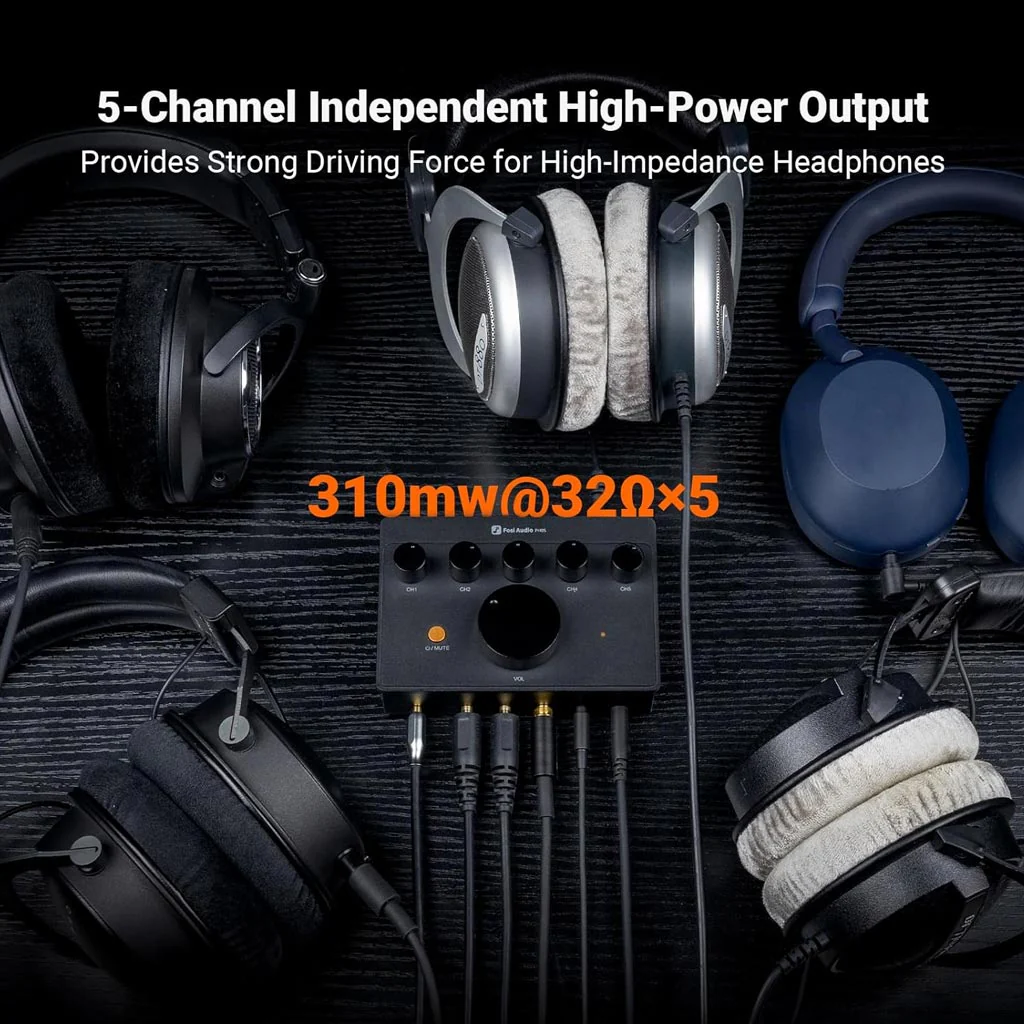 Fosi Audio PH05 HiFi Headphone Splitter / Amplifier - Image 7