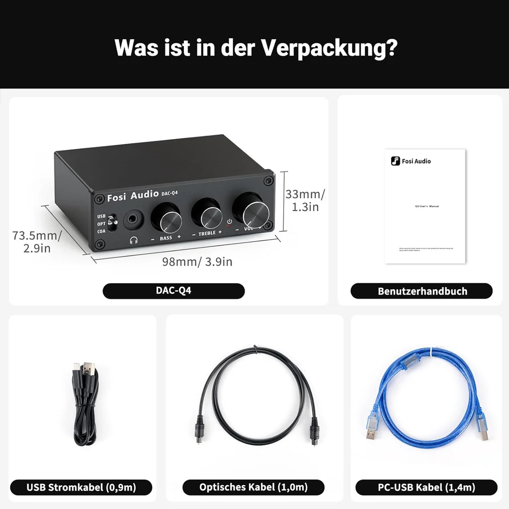 Fosi Audio - Q4 Mini Stereo Gaming DAC & Amp - Image 7