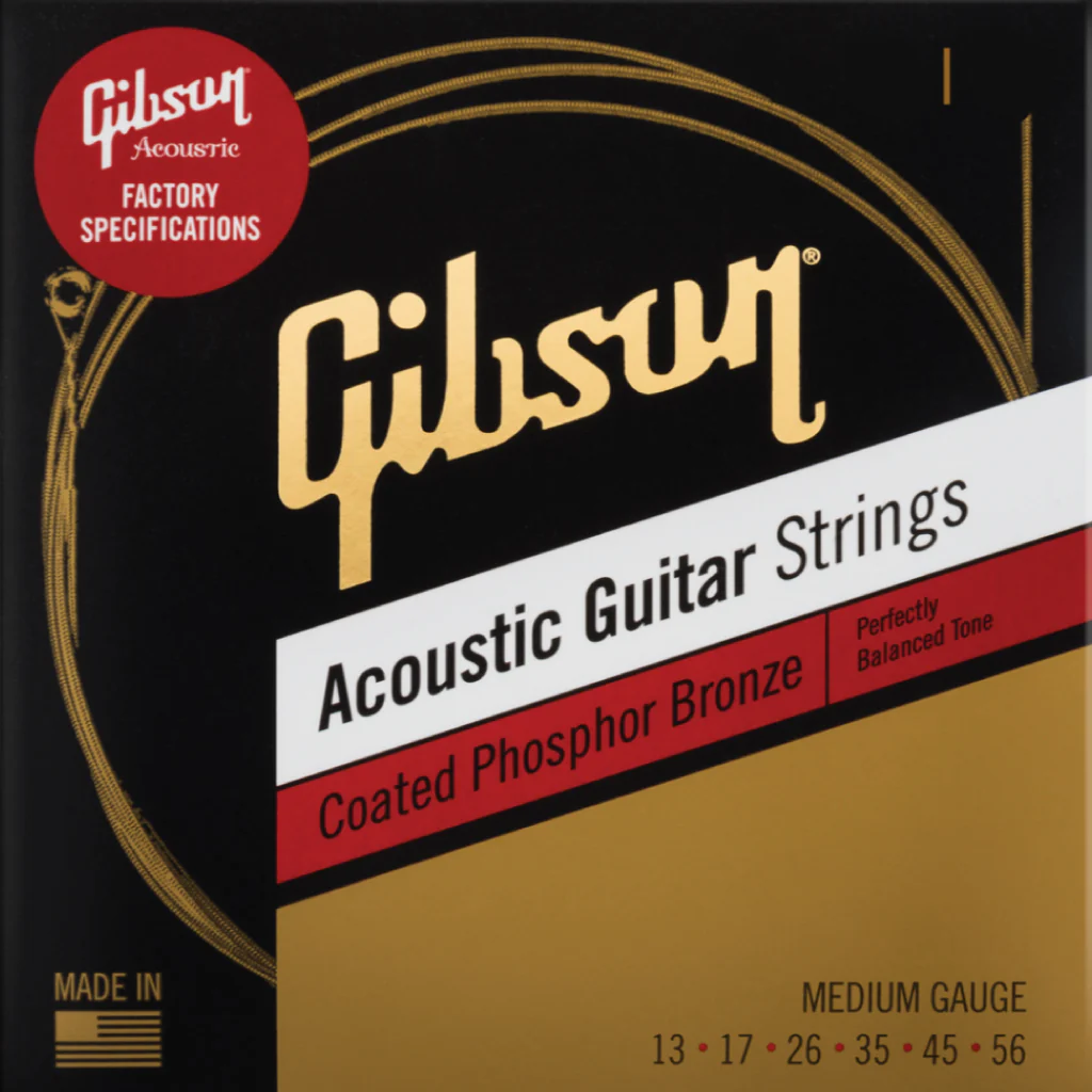 Gibson - Coated Phosphor Bronze Acoustic Guitar Strings