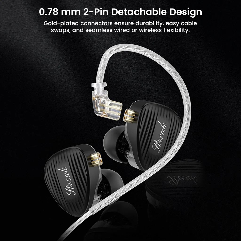 GK- Streak 1DD and 1 Micro Planar Dual-Driver In-Ear Monitor - Image 10