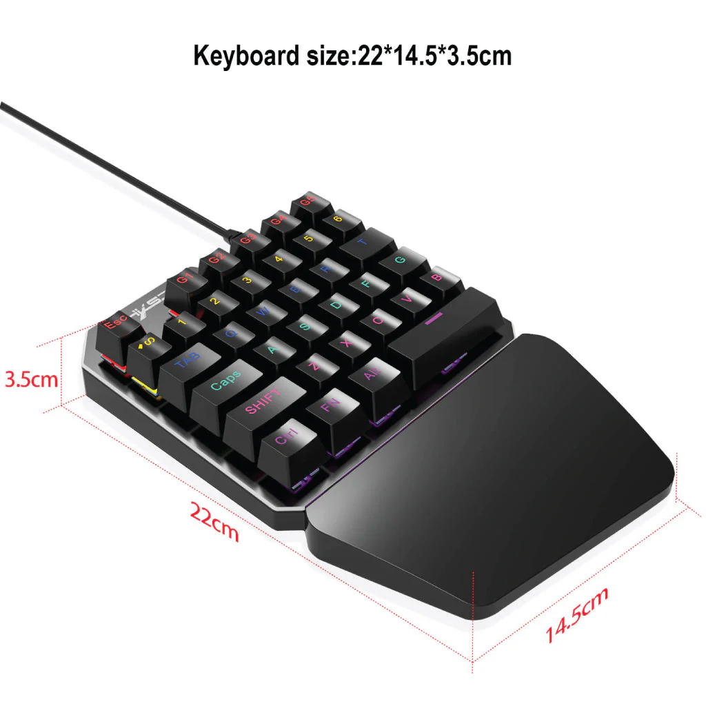 HXSJ - J100 Wired Gaming Keyboard - Image 14