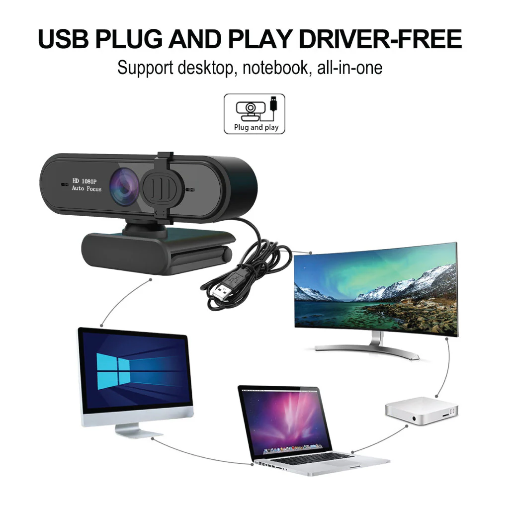 HXSJ - S6 Autofocus 1080P HD Webcam - Image 15