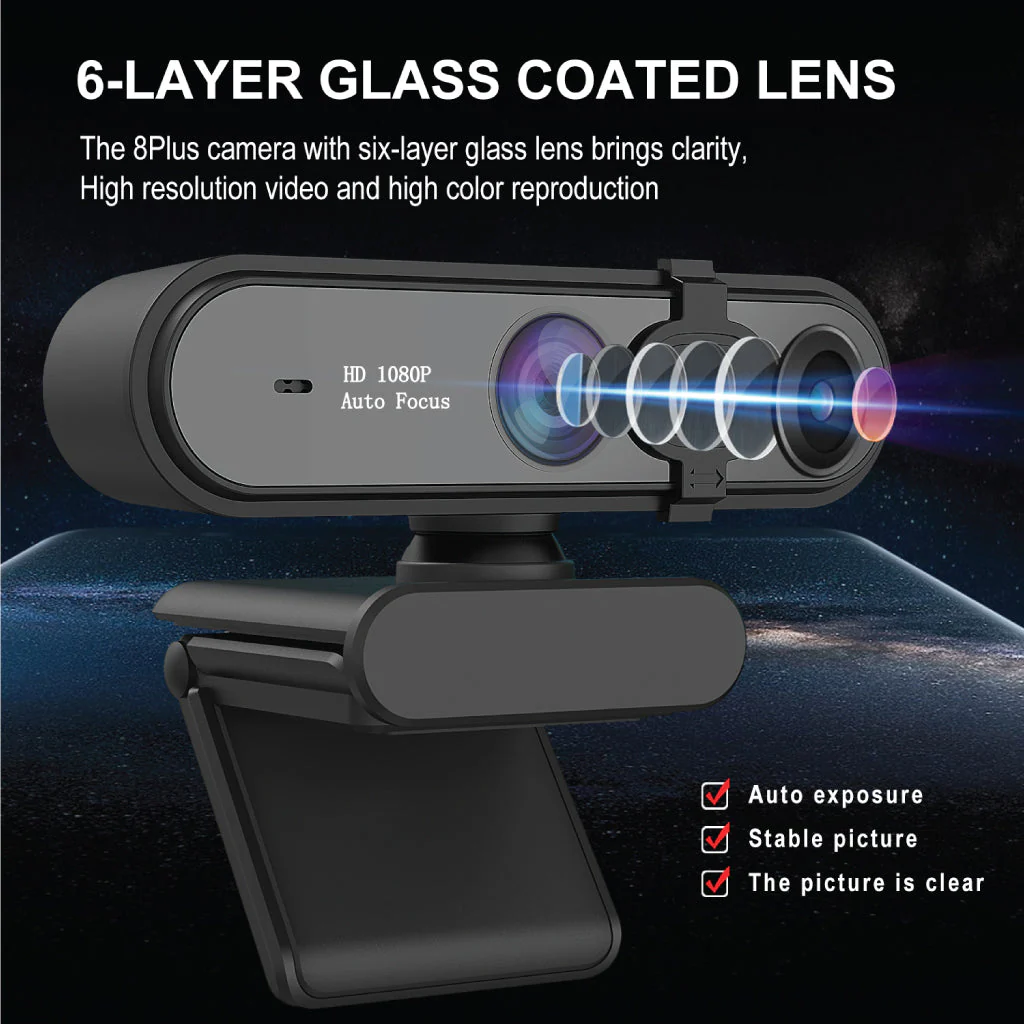 HXSJ - S6 Autofocus 1080P HD Webcam - Image 17