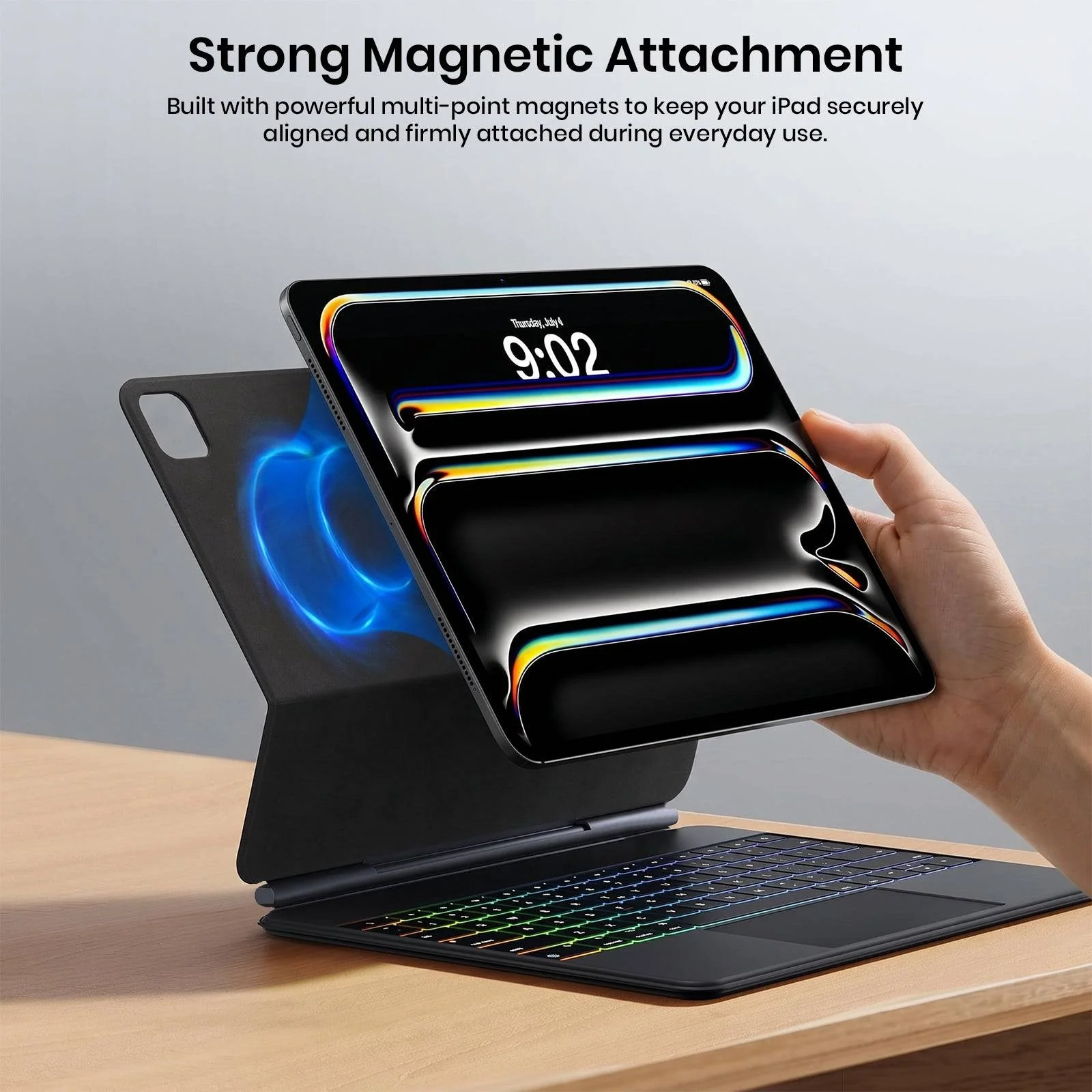 E13 Keyboard Case for iPad Pro iPad Pro 13” M5 (2025) M4 (2024) Magic-Style - Image 7