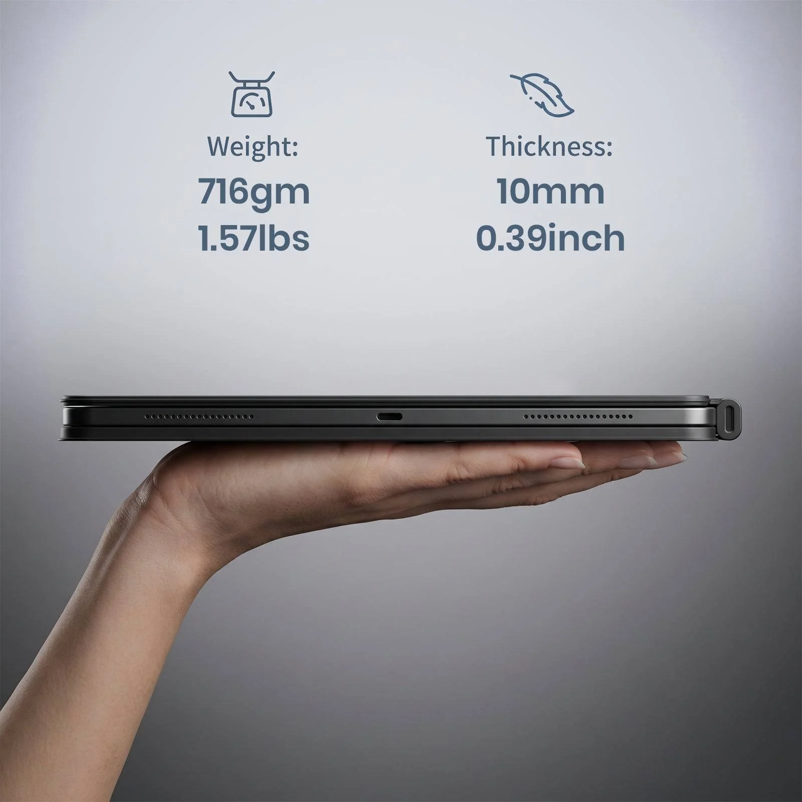 E13 Keyboard Case for iPad Pro iPad Pro 13” M5 (2025) M4 (2024) Magic-Style - Image 9