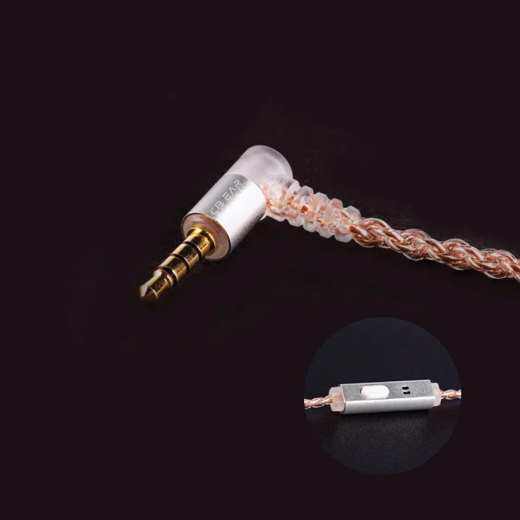 KBEAR - 4 Core Upgrade Cable for IEM with Mic - Image 13