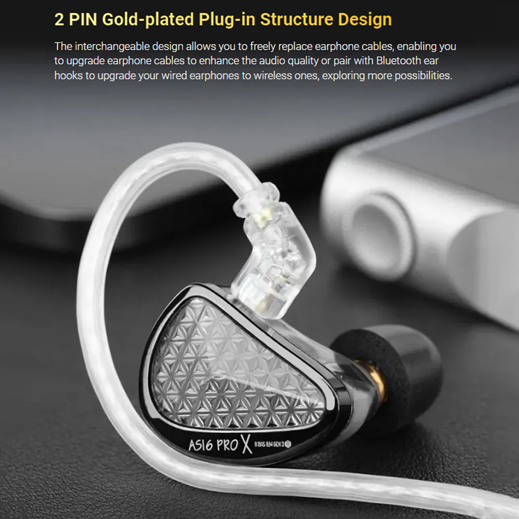 KZ AS16 Pro X 16 Balanced Armature Drivers IEM - Image 4