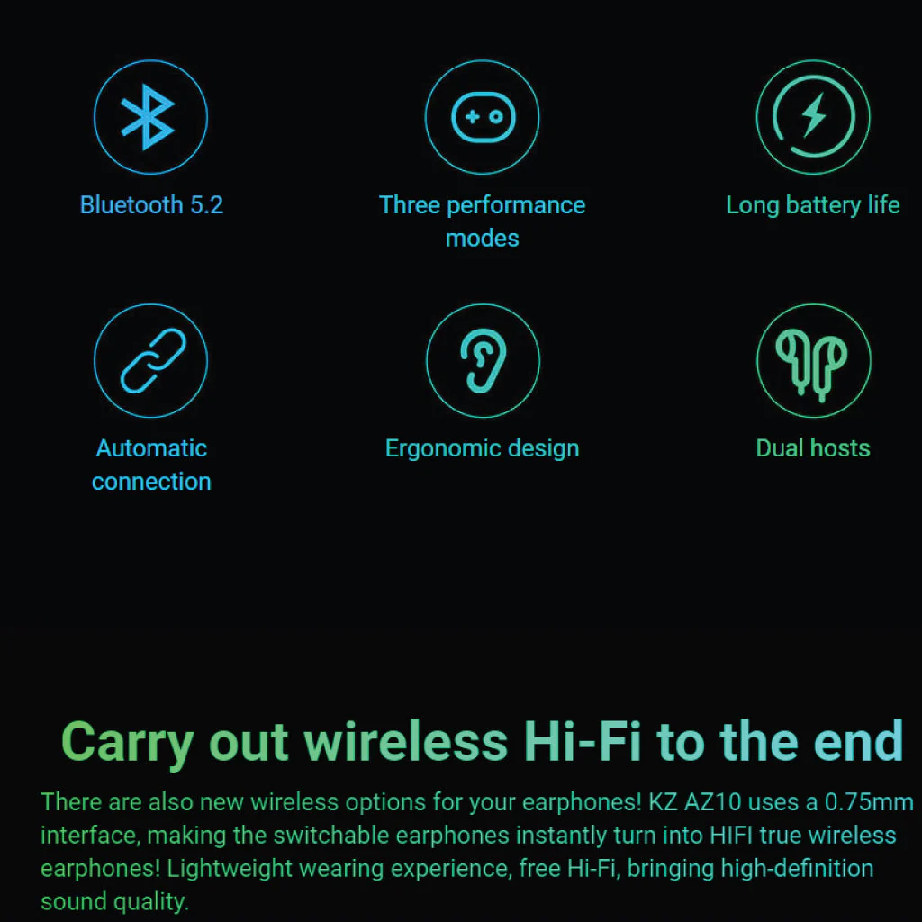 KZ - AZ10 Wireless Bluetooth Adapter(Demo Unit) - Image 7