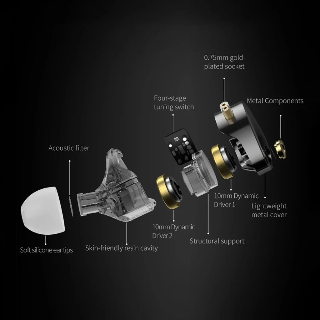 KZ - Castor Pro Dual Dynamic Driver IEM - Image 5
