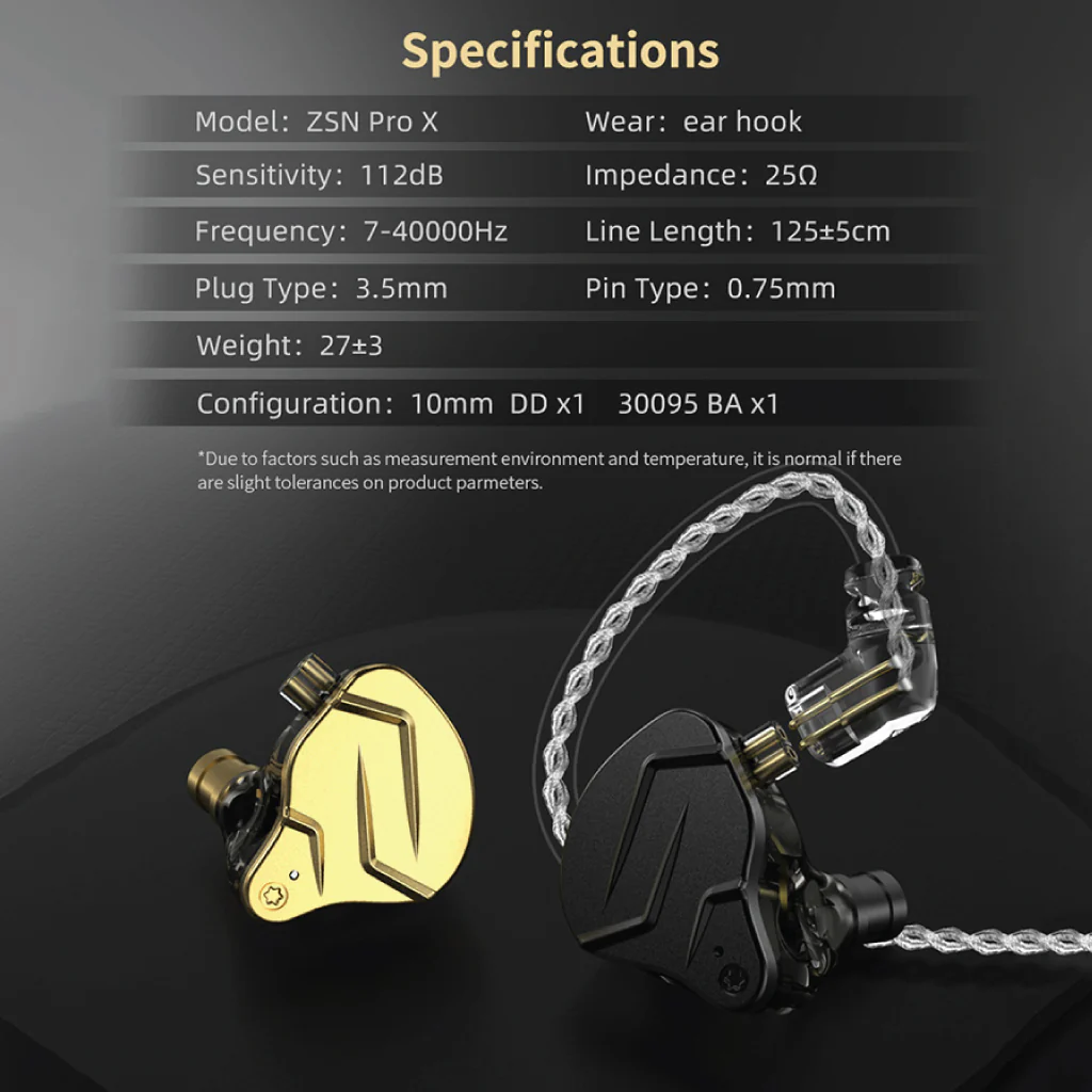 KZ - ZSN Pro X  1 DD + 1 BA Hybrid IEM - Image 8