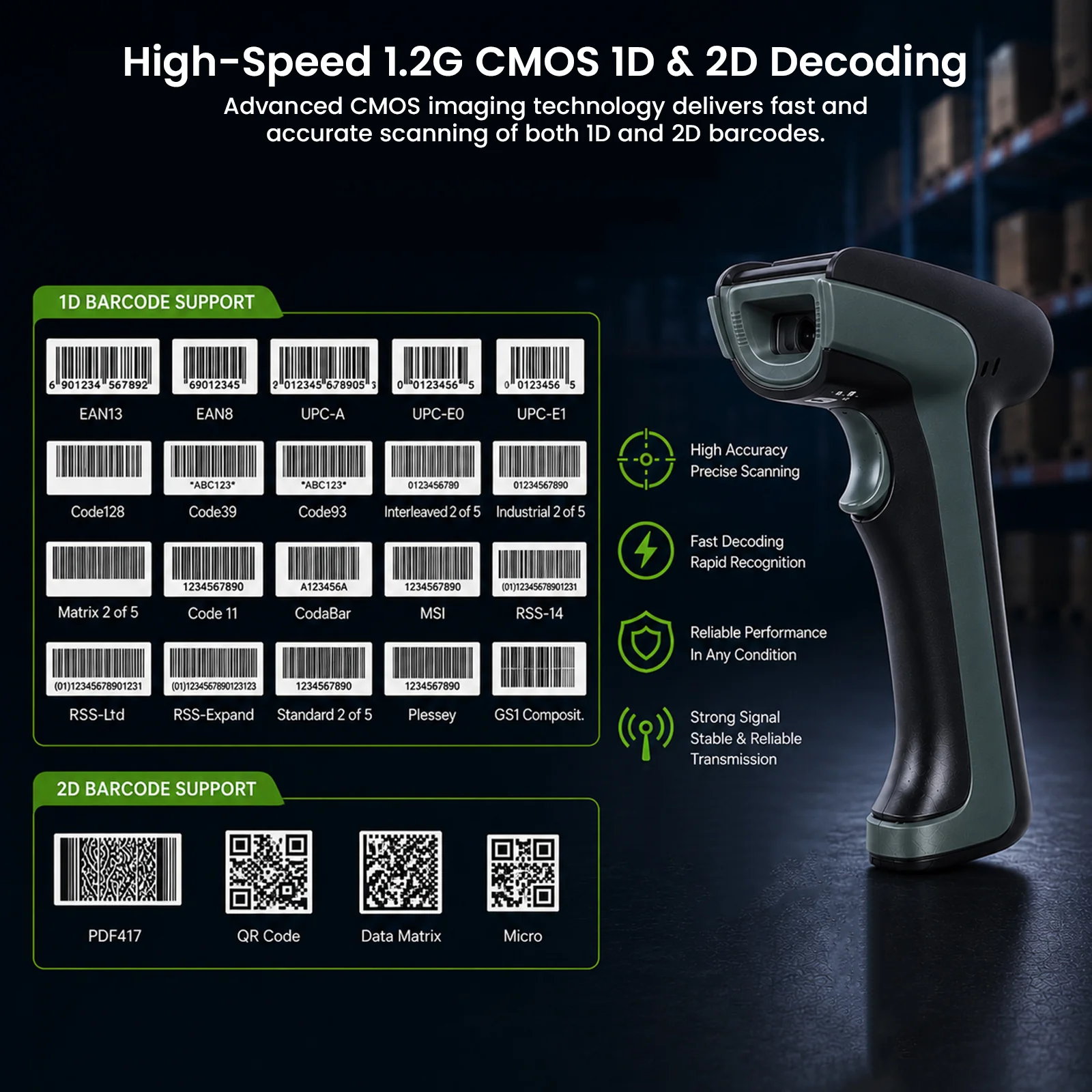 Luckydoor DS220DT Cordless 2D Barcode Scanner with Digital Display - Image 9