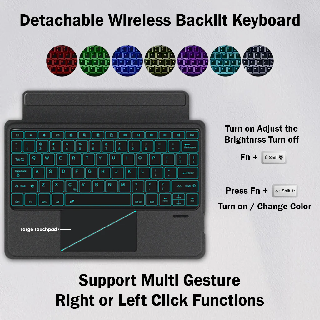 M6124 Keyboard Case for Xiaomi Pad 6s Pro 12.4 inch 2024 - Image 2