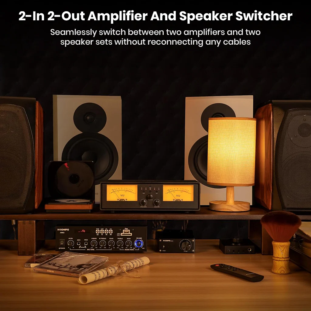 NEOHIPO ET30 VU Meter Amplifier/Speaker Selector Switch Box - Image 5