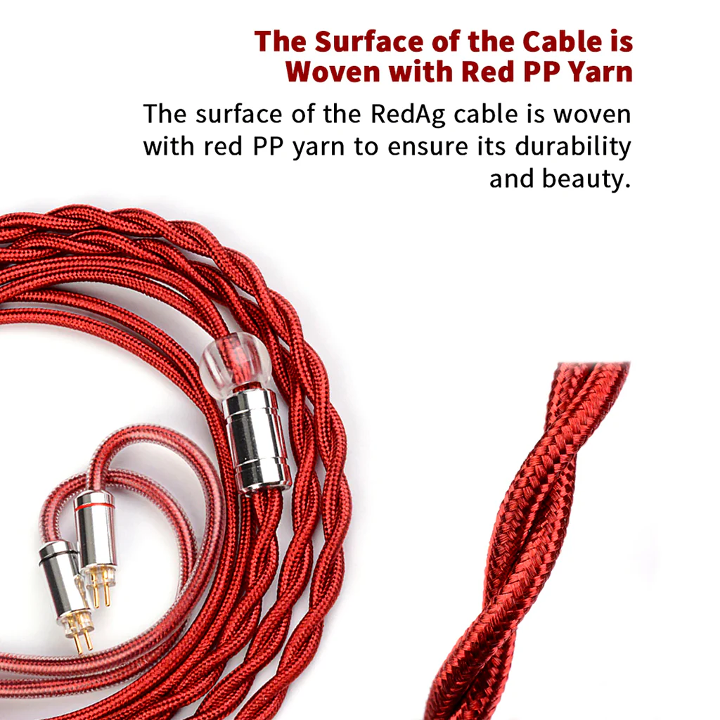 NICEHCK RedAg 4N Pure Silver Upgrade Cable for IEM - Image 3