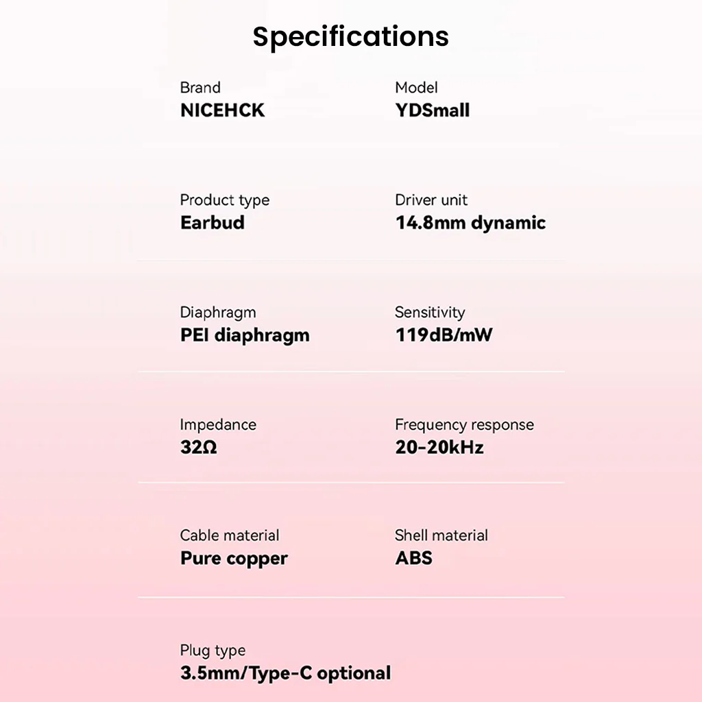 NiceHCK- YDSmall 14.8mm Dynamic Driver Wired Earphone - Image 7