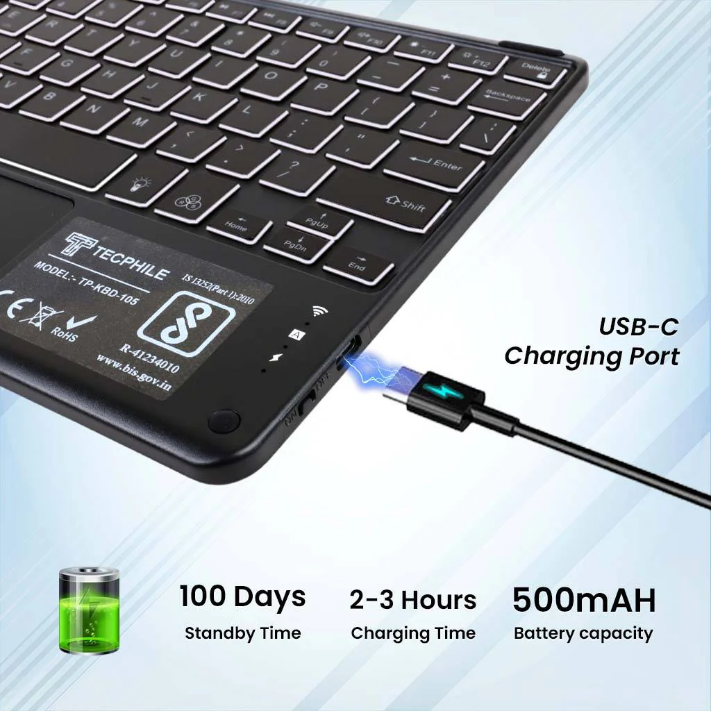OP121 Keyboard Case for OnePlus Pad 2/ Pad Pro/Oppo Pad 3 Pro 12.1" (2024) - Image 11