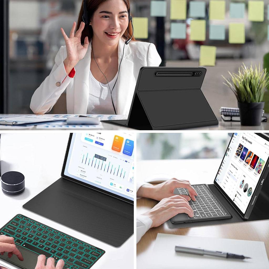 PST-X610 Keyboard Case for Samsung Galaxy Tab S9 Plus 12.4 inch/ S9 FE+ - Image 11
