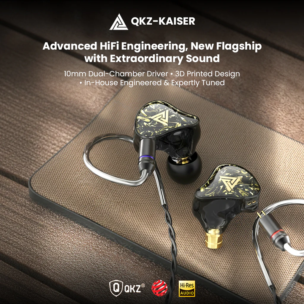QKZ - Kaiser 10mm Dual Dynamic Driver HiFi In-Ear Monitor Earphones - Image 13