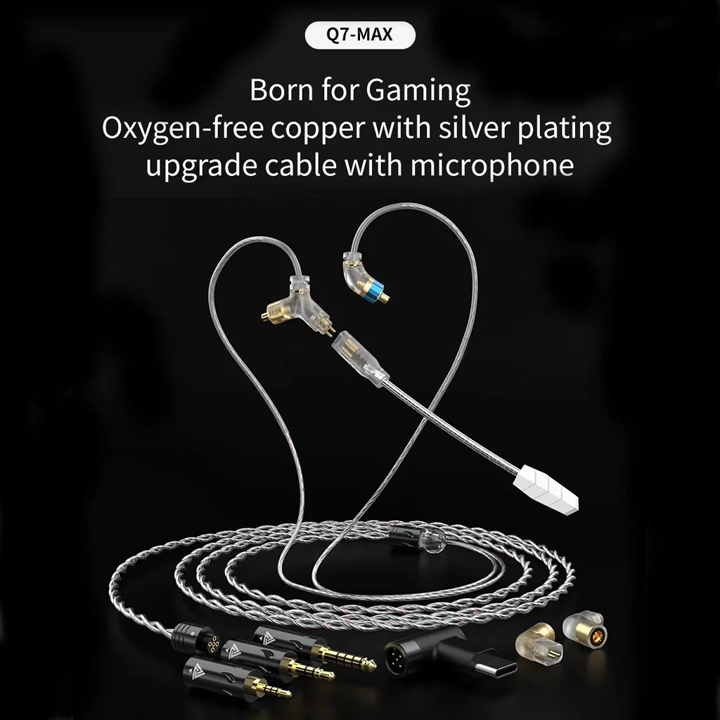 QKZ Q7 MAX 2 Core Upgrade Cable for Gaming IEMs - Image 2