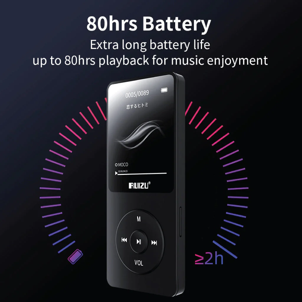 RUIZU - X02 Mp3 Player (Demo Unit) - Image 27