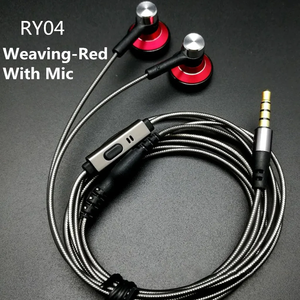 RY04 15mm Dynamic Driver Wired Earphone - Image 7