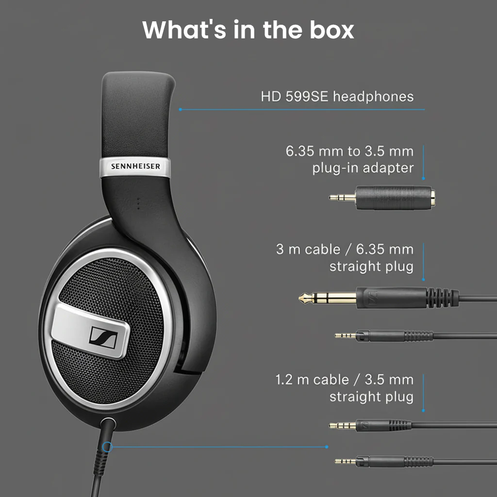 Sennheiser- HD 599 SE Closed-Back Wired Headphone - Image 9