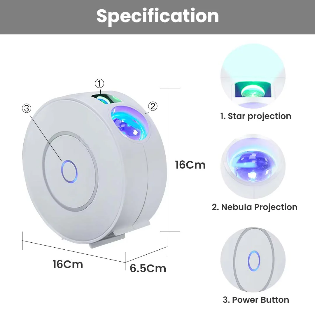 SK20 Wifi Smart Nebula Galaxy Star Light Projector, App & Voice Control - Image 13